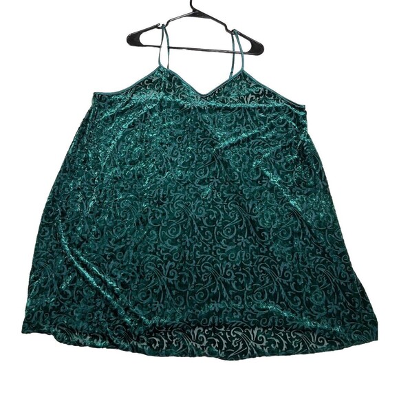 Lane Bryant Other - VTG Lane Bryant Intimates 26/28 Velour Lace Green Neligee Nightgown  Sleepwear